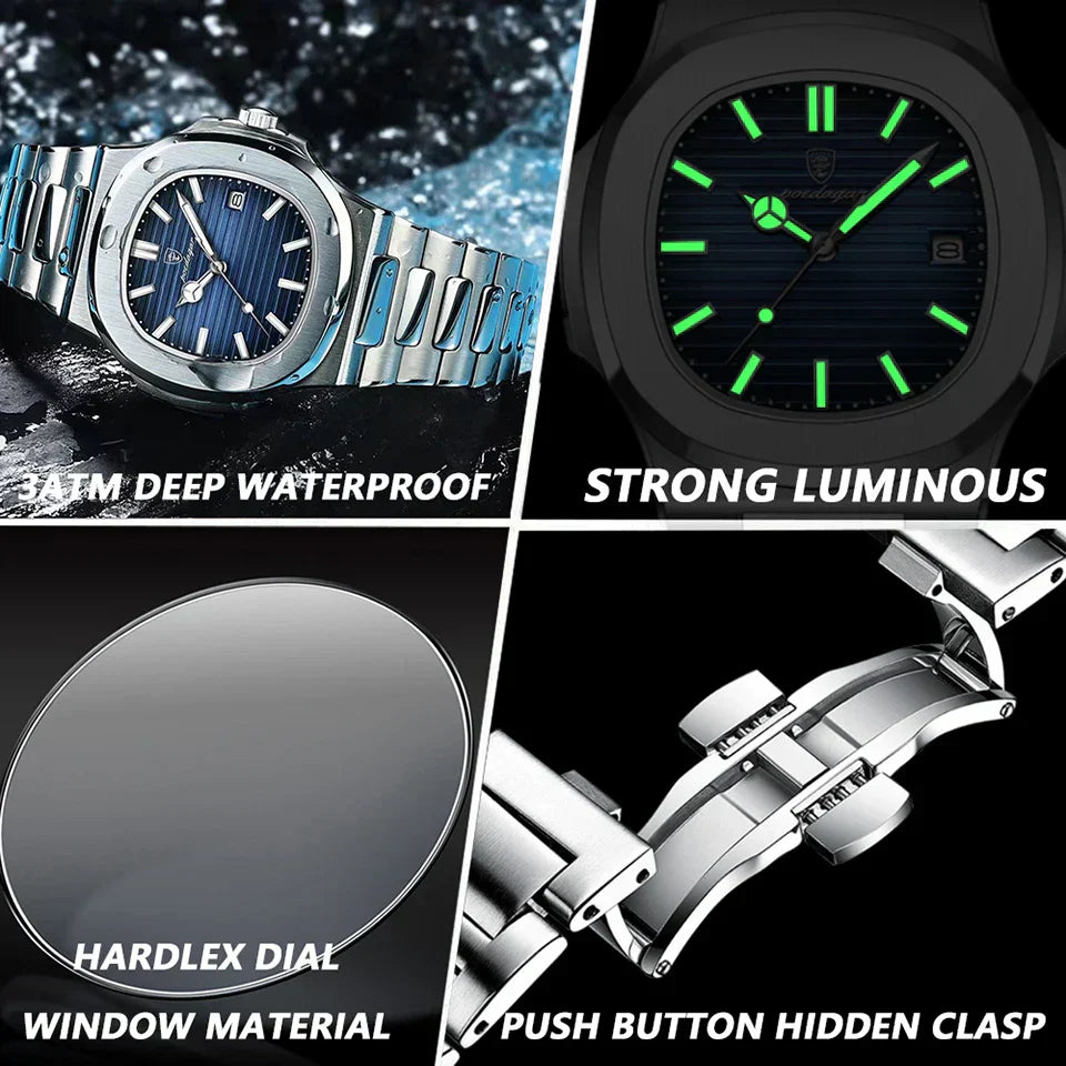 ECLIPSE® Reloj minimalista cuarzo de lujo