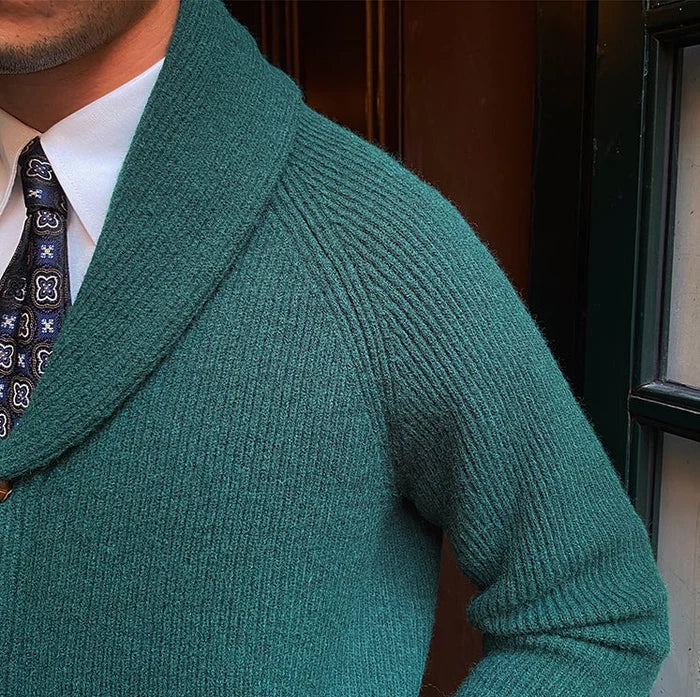 Cárdigan de punto con cuello chal de Bond Street