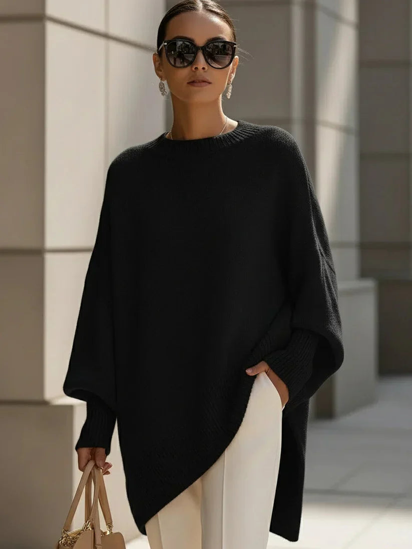 Valentina | Sueter tipo poncho extra grande