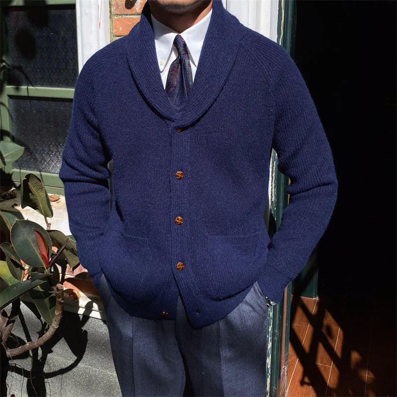 Cárdigan de punto con cuello chal de Bond Street