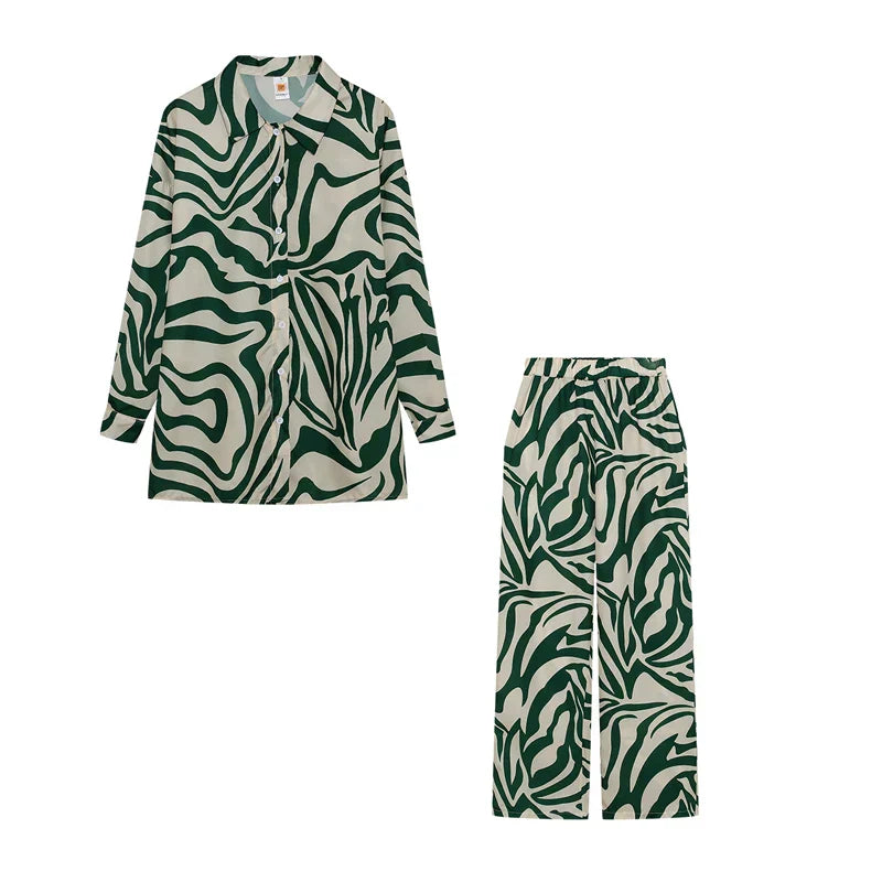 ANABELLA™ CONJUNTO DOS PIEZAS CAMISA + PANTALON